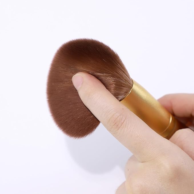 X Marilyn 10PCS Makeup Brush Set Brown Gold Double Ended Professional Make Up Brush for Foundation Blush Powder Eyeshadow Blush Eyebrow LipBest Gift Kit