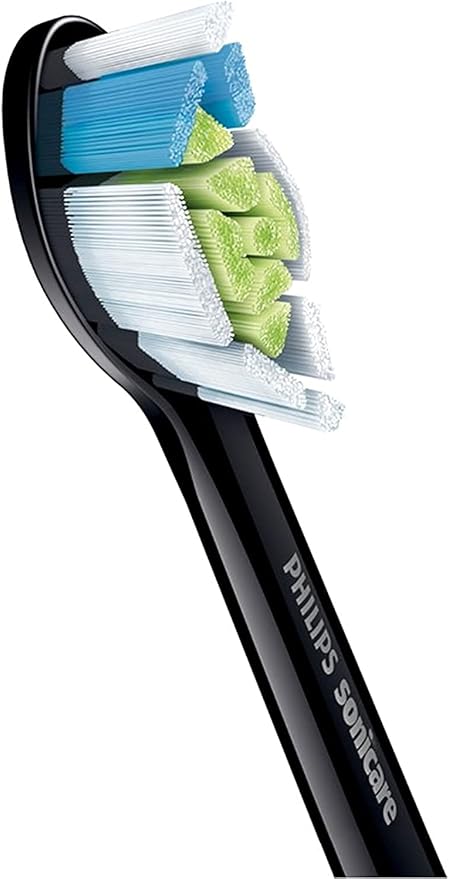 Philips Sonicare Optimal Whitening Black BrushSync Heads (Compatible with All Philips Sonicare Handles) 4 Pack