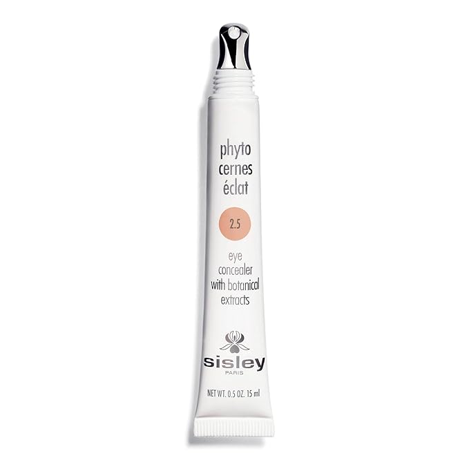 Sisley Paris Phyto-Cernes Eclat No. 2.5 - 15 mL - Eye Concealer - Tinted Anti-Dark Circles Product - Instantly Masks Dark Circles &amp Targets Puffiness - Natural Long-Wear Finish - Includes Brush