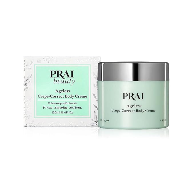 PRAI Beauty Ageless Crepe-Correct Body Creme - Anti-Aging and Anti-Wrinkle Body Cream for Crepe Skin - Body Skin Care Products for Ageless-Looking Skin - 4 Oz