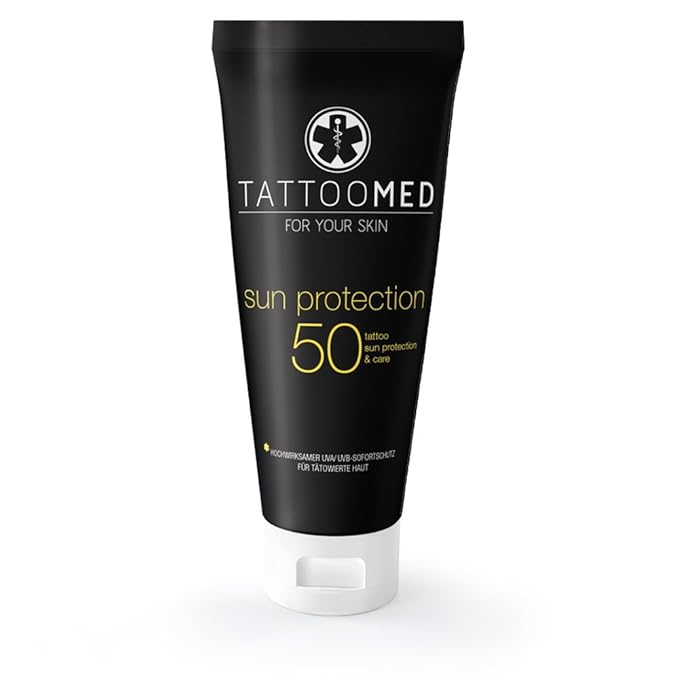 TattooMed Sun Protection SPF50 100ml - tattoo sun protection color protection tattoo care &amp cream by TattooMed