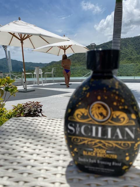 The Sicilian 200X Black Bronzer Dark Tanning Lotion Indoor Tanning Beds &amp Outdoor Bronzing Sun Tan Lotion