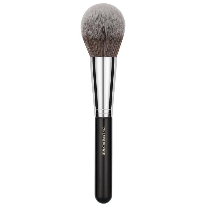 Bdellium Tools Professional Makeup Brush - Maestro Series 996 Large Bronzer - With All-Vegan Synthetic Fibers For Even Application on Face and Neck (Black 1pc)