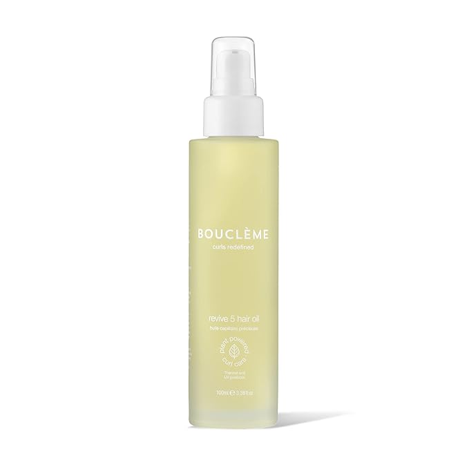 Boucl?me Revive 5 Hair Oil - Made from Moringa Mongono and Daikon Seed Oil - Prevent Hair fall Anti Dandruff and Frizz Free - Improves Shine and Color - 97% Naturally Derived and Vegan- 3.3 fl oz