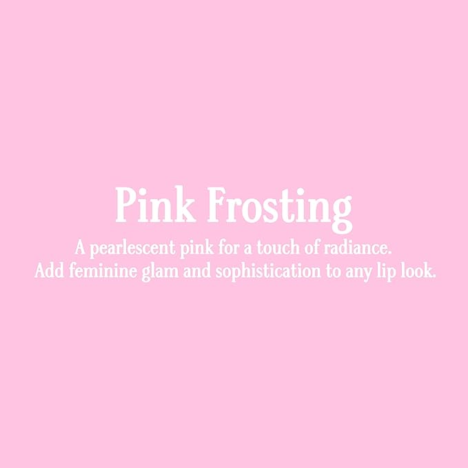 Gerard Cosmetics Color Your Smile Lip Gloss Pink Frosting Super Pigmented Pink Glitter Lip Gloss with LED Light and Mirror Shiny Finish Hydrating Liquid Lip Color