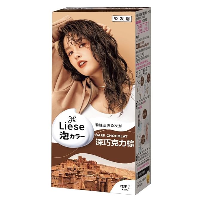 1PC Liese Bubble Hair Color Hair Color Dyeing Kit (dark chocolate 1 set)