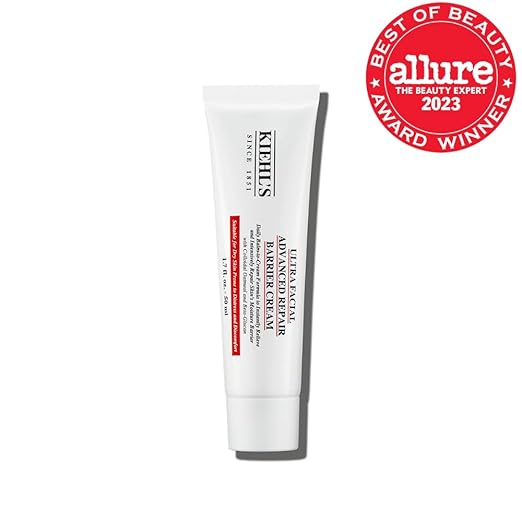 Kiehl's Ultra Facial Advanced Repair Barrier Cream Intensive Treatment Relieves Dry + Sensitive Skin Rapidly Reduces Redness and Soothes Fast-Absorbing Breathable Formula Paraben-Free - 1.7 fl oz