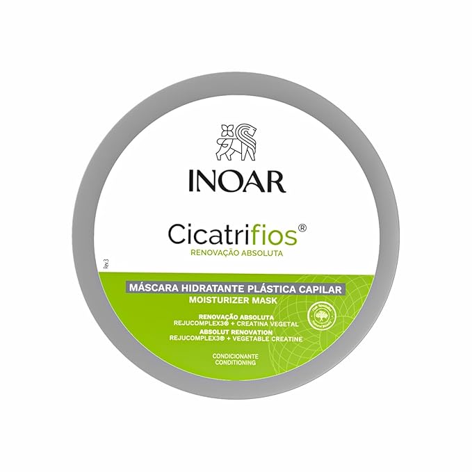INOAR Cicatrifios Hair Mask with RejuComplex3 for Deep Repair Frizz Control &amp Enhanced Softness 17.6 Fl Oz