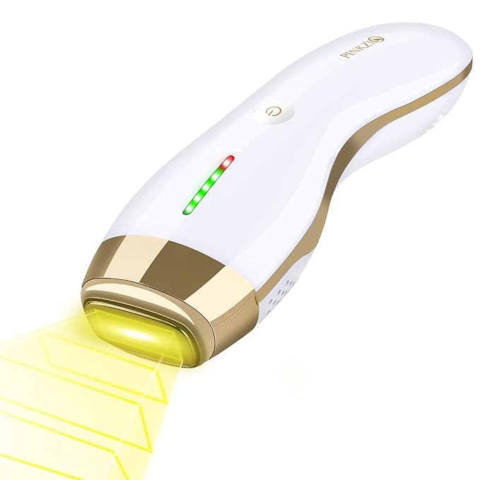 [FDA Cleared] IPL Laser Hair Removal Permanent for Women Painless Unlimited Flashes Hair Removal Device with 5 Energy Levels Reduction in Hair Regrowth for Men By PINKZIO