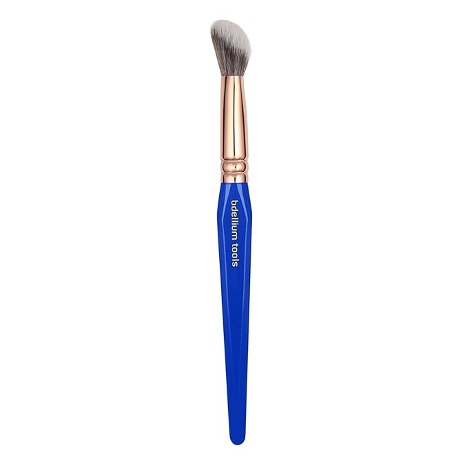 Bdellium Tools Professional Makeup Brush - Golden Triangle 963 BDHD Phase II xs - With All-Vegan Synthetic Fibers For Precision Blending Highlighting Contouring and Softening (Blue 1pc)