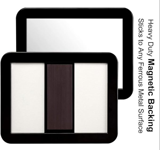 10 Pack Black Magnetic Locker Mirror5 x 7 Iocker Mirror Magnetic - Small Mirrors for School Locker Bathroom Workshop Toolbox Office CabinetEasy Install
