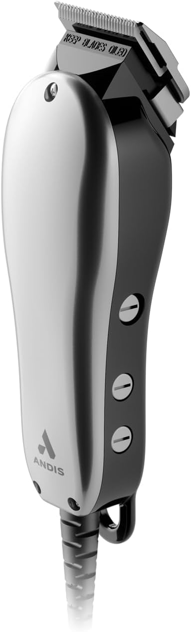 Andis 19150 Clipper All-in-one 13 pc Kit Adjustable Blade for Kids &amp Adults - Powerful Magnetic Motor with Corded Electric Effortless Hair Cutting for All Types ? Gray