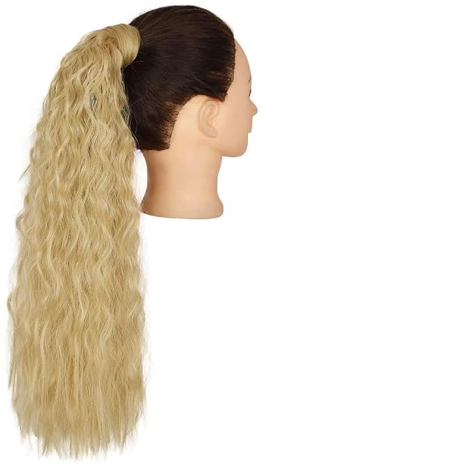 Hair Chignon Set Of 1 Synthetic Messy Bun Curly Wavy Wig Wraparound Ponytail Extensions Bun Hair Accessories for Women Hair Pieces For Women(Q19-22)