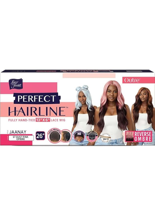Outre Lace Front Wig -Perfect Hair Line 13X6 - Jaanay (ST AUBURN OMBRE)