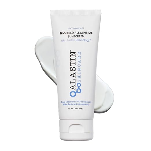 ALASTIN Skincare SilkSHIELD Mineral Sunscreen for Face SPF 30 (1.9 oz) | Lightweight Sunblock Lotion | Daily Moisturizer | Fragrance-Free