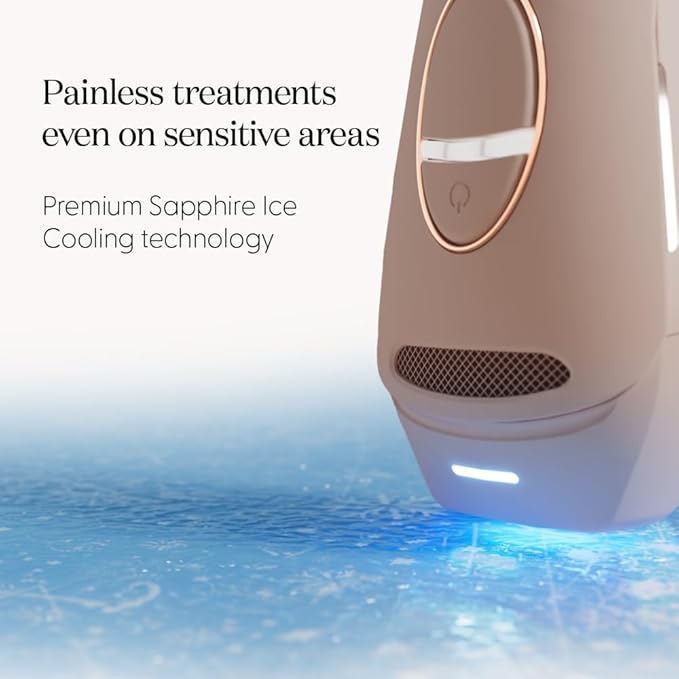 Smoothskin Pure Switch IPL Laser Hair Removal with Sapphire Pro Ice Cooling in Soft Pink The World??First 3-in 1 IPL for Body Face Bikini Alternative to Laser Corded