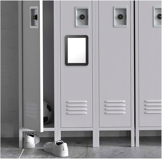 10 Pack Black Magnetic Locker Mirror5 x 7 Iocker Mirror Magnetic - Small Mirrors for School Locker Bathroom Workshop Toolbox Office CabinetEasy Install