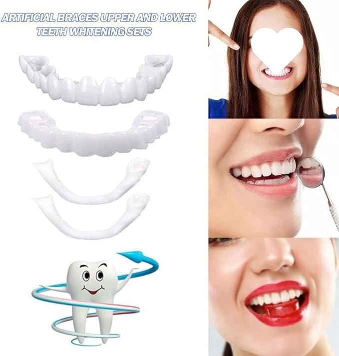 2 Pairs Adjustable Nature and Comfortable Top and Bottom Regain Confidence Top and Bottom for Men and Women(White)