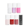 Olive &amp June Long Lasting Nail Polish Set | Includes 6 Chip-Resistant Shades (Pink Goldfish HD Grateful &amp Kind CCT LD CV) + Top Coat | Vegan Cruelty-Free | Salon-Quality at Home