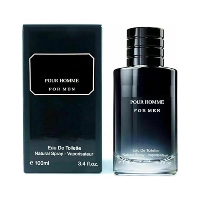 4-Piece Fragrance Gift Set for Men - Strong Extrait Pour Homme and Blue De Paris Aromatic Floral Oriental &amp Woody Notes - 3.4 OZ Eau De Parfum
