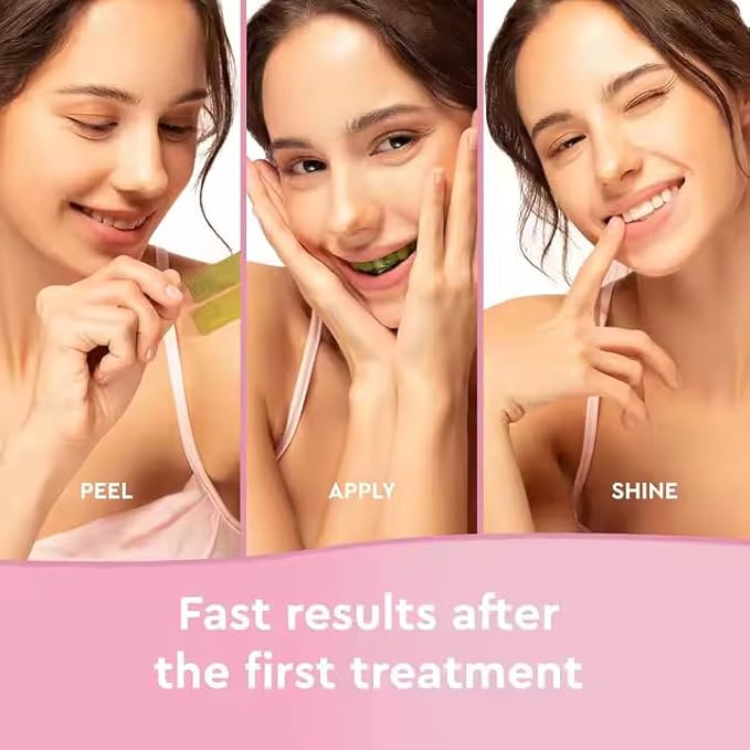 The Best Peroxide-Free Teeth Whitening Strips Kit ? 14 Safe &amp Gentle Treatments (28 Strips) for Enamel-Friendly Instant Whitening ? Removes Deep Stains for a Brighter Healthier Smile