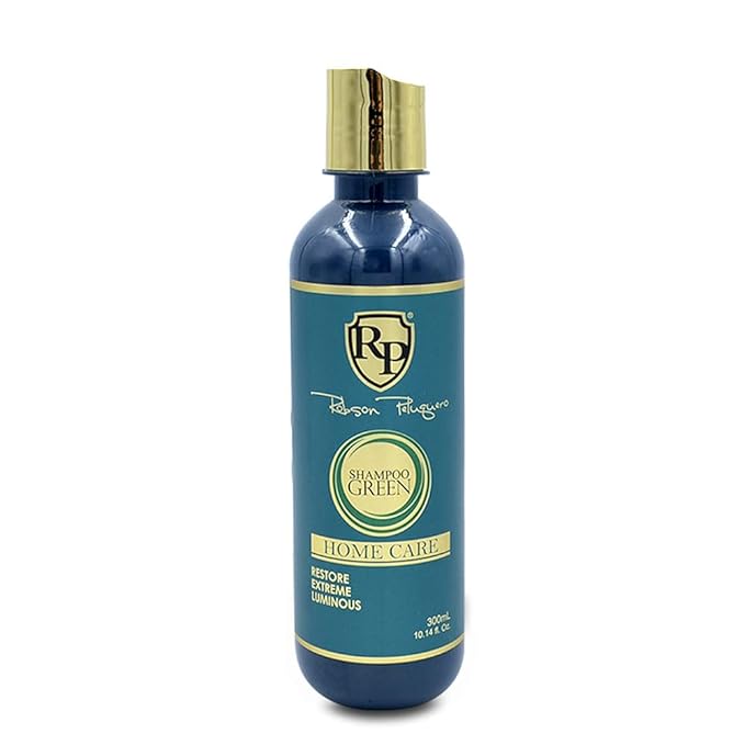Robson Peluquero Green Toning Kit | Pearl &amp Ash Blonde for Brassy Hair Bleached Highlights | Hair Toner Gloss + Shampoo Neutralizes Yellow Orange &amp Warm Tones | Hydrates &amp Restores - 2