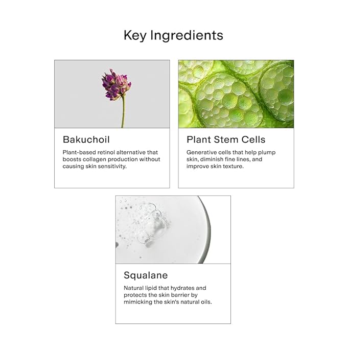 CLEARSTEM - HYDRAGLOW Stem Cell Moisturizer - Bakuchiol + Squalene - Youthful Skin Face Moisturizer - All Skin Types - Facial Skin Care Products - Gluten Free Cruelty Free - 2 fl oz / 60ml