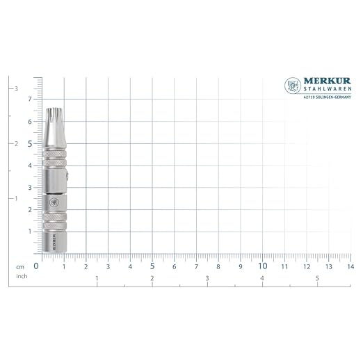 MERKUR Nose &amp Ears Hair Trimmer Safe Hair Removal Tool for Men &amp Women Twist and Cut Mechanism Stainless Steel Clip Easy to Clean Battery-Free