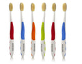 MOUTHWATCHERS Soft Flossing Toothbrushes for Adults Value 6 Pack Ultra Clean Manual Toothbrush Set for Sensitive Teeth &amp Gums by Dr. Plotka Assorted Colors