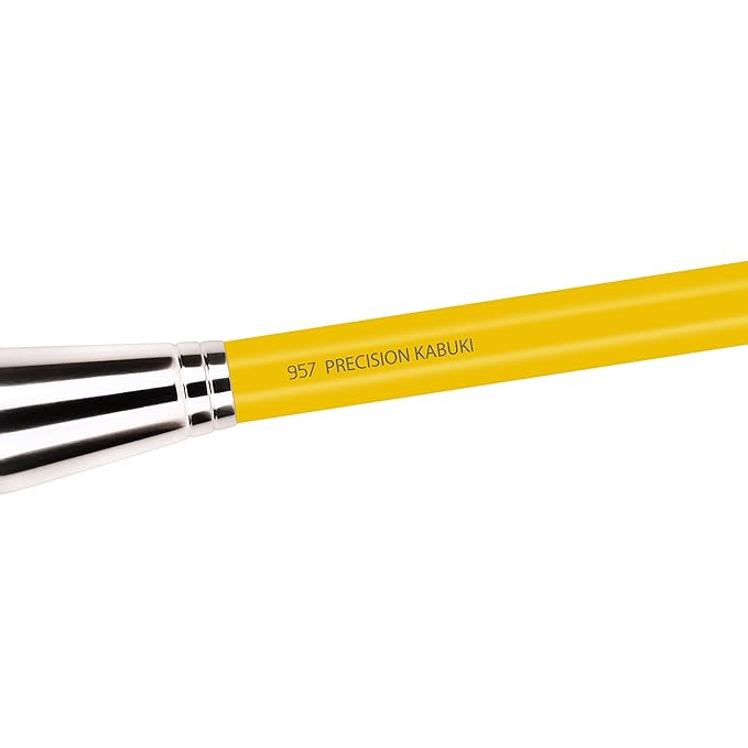 Bdellium Tools Professional Makeup Brush - Studio Series 957 Precision Kabuki - With Soft Synthetic Fibers For Versatile Application (Yellow 1pc)