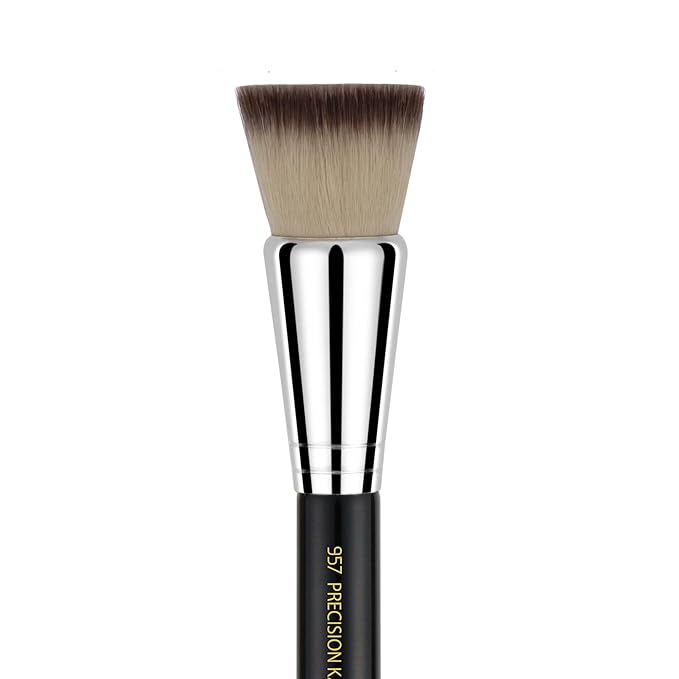Bdellium Tools Professional Makeup Brush - Maestro Series 957 Precision Kabuki - With Soft Synthetic Fibers For Versatile Application (Black 1pc)
