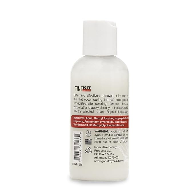 Godefroy Hair Color Tint Kit 20 Application and 4 oz Coloring Stain Remover Combo Complete Coverage of Gray Hair Roots Salon Quality Results - Dark Brown