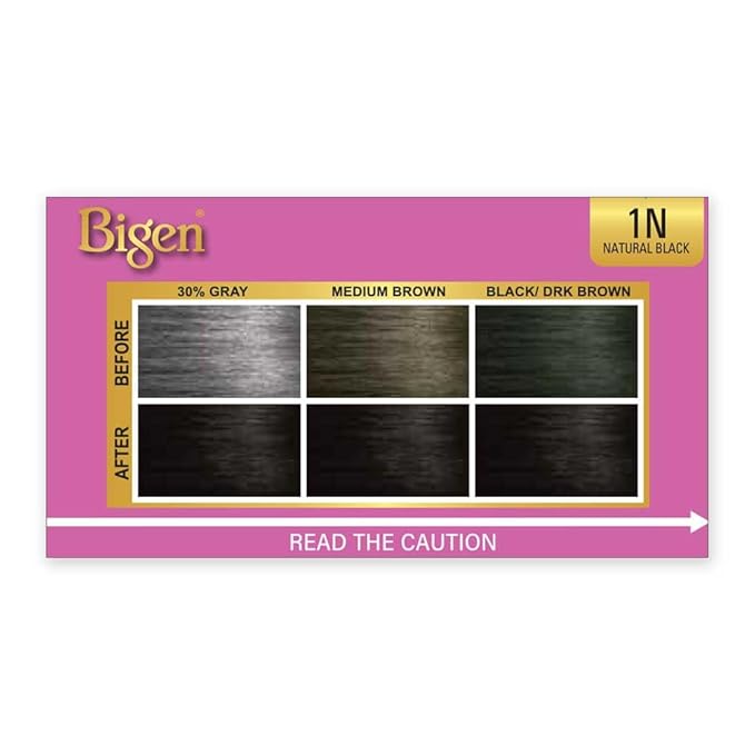 1N Bigen Easy Color for Women Natural Black-New Formula New Look - 3 Pack