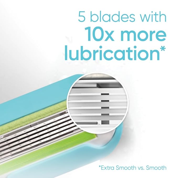 Gillette Venus Extra Smooth Womens Razor Blade Refills 6 Count Designed for a Close Smooth Shave