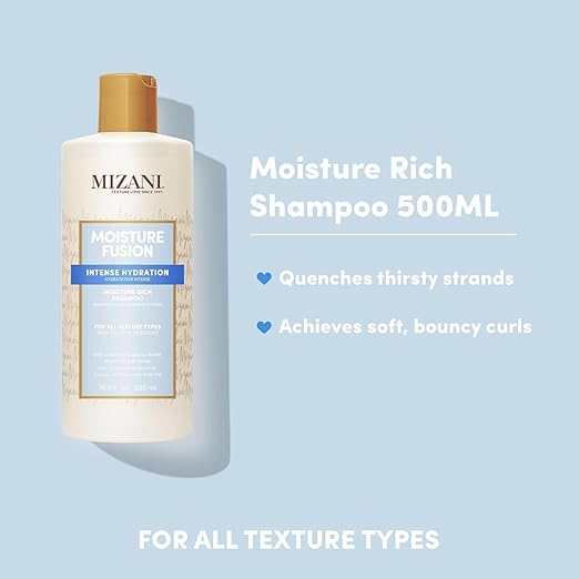 Mizani Moisture Fusion Moisture Rich Shampoo - Gently Cleanses &amp Conditions Hair With Argan Oil For Dry Hair