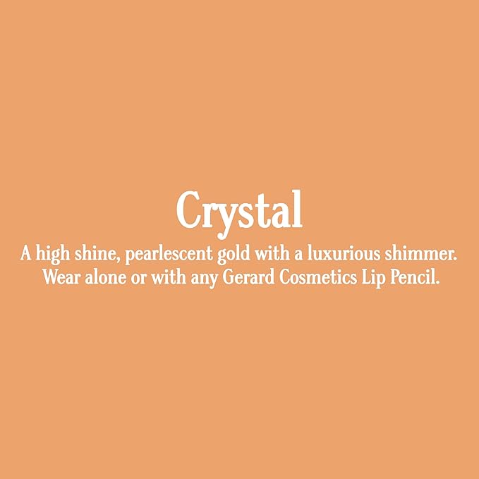Gerard Cosmetics Color Your Smile Lip Gloss Crystal Super Pigmented Nude Sparkle Lip Gloss with LED Light and Mirror Shiny Finish Hydrating Liquid Lip Color Cruelty Free and Made in USA