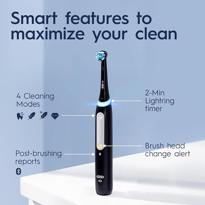 Oral-B iO Series 4 Electric Toothbrush with (1) Brush Head Rechargeable White