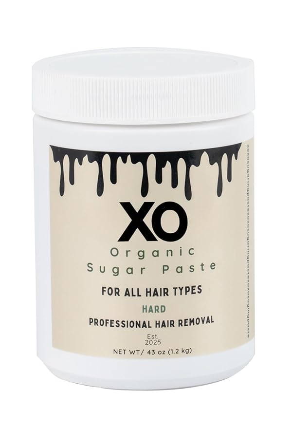 Sugaring Paste - HARD Organic Sugaring Paste for All Hair Types - Brazilian Wax Bikini Wax Under Arm Full Body Hair Removal - (43 Oz.)