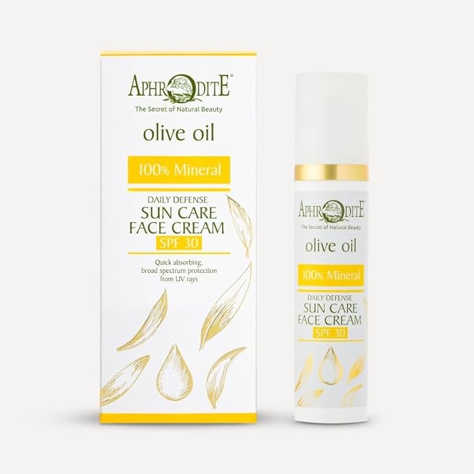 Aphrodite Olive Oil Daily Defense Sun Care Face Cream SPF 30