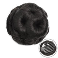 EARSHOT Hair Buns Hair Piece Synthetic Bun Floral Style Ponytail Extension Hair Clips Braided Bun Claw Clip Donut Bun Wig Women Hair Accessories Hair Accessories For Girls (Color : B)