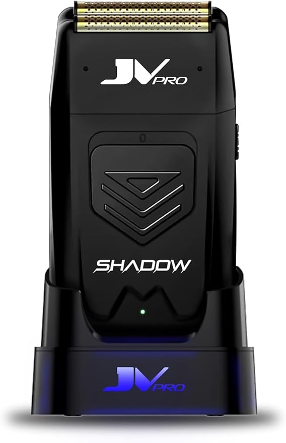 Shadow Premium Electric Shaver with Precision Cutting Technology - Cordless Gold Titanium Foil Shaver for Smooth Close Shaves ? Rechargeable 11000 RPM High Torque Motor