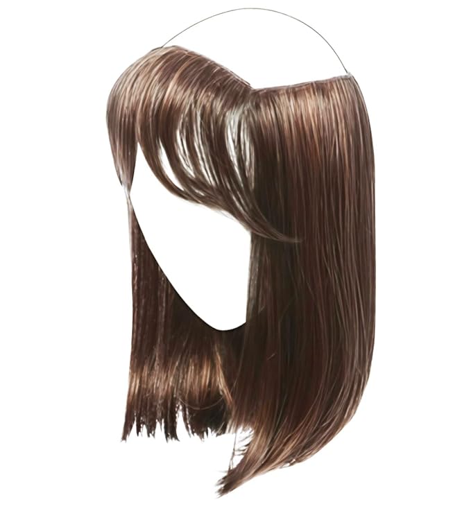 Gabor Under Cover Halo Hair Piece Designed to Wear Under Your Hat Shoulder Length Straight Hairpiece With Detachable Bangs GF4/10SS Ss Iced Java
