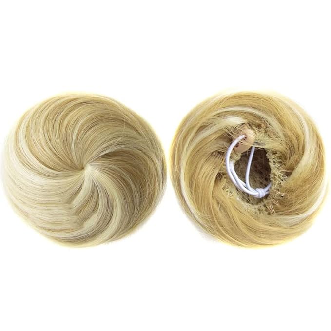 Hair Accessories 1 Pack Donut Bun with Drawstring Ponytail Hair Extensions Synthetic Curly Bun Wig Hair Slices Hair Bun for Women Hair Pieces For Women(22H613)