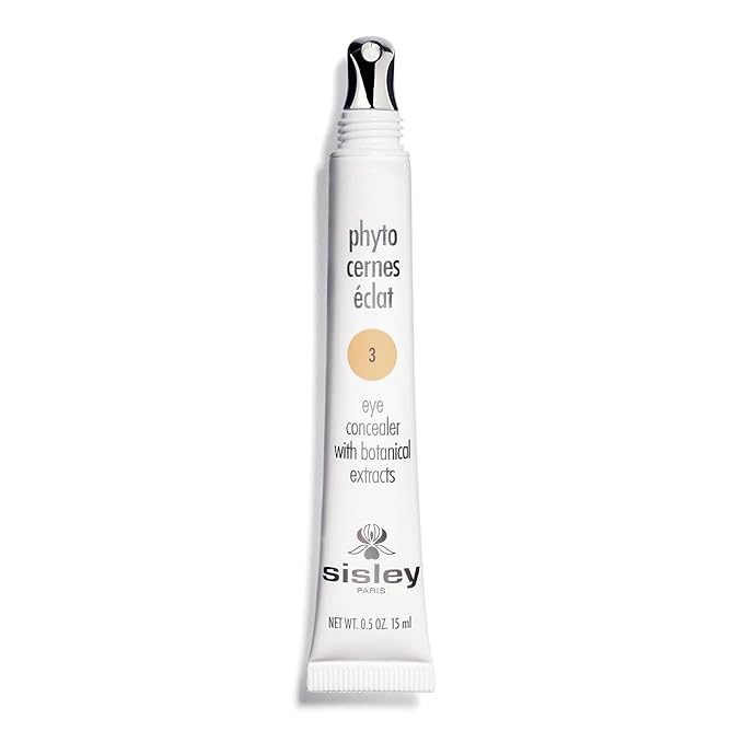 Sisley Paris Phyto-Cernes Eclat No. 3 - 15 mL - Eye Concealer - Tinted Anti-Dark Circles Product - Instantly Masks Dark Circles &amp Targets Puffiness - Natural Long-Wear Finish - Includes Brush