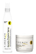 Firenze Professional Keratin Repair Bundle - Pack of 3 Including Protein Spray and Mask Treatment 3.37 Fl Oz Each Total 10.1 Fl Oz