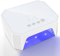 Lavinda 54W Corded UV LED Nail Lamp for Gel Nails - Plug-in Professional Nail Dryer with Fast Curing 4 Timers Touch Screen Compatible with All Gel Polishes (White)