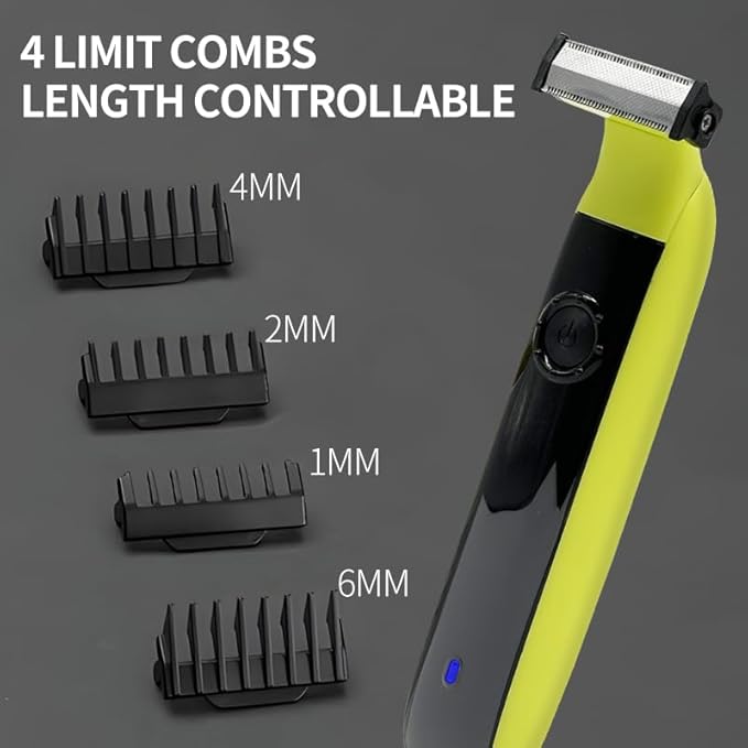 2025Beard &amp Body Hair Trimmer for Men [All-in-One] USB-C Fast Charging Adjustable CombGroin &amp Ball Hair Painless Electric Shaver Travel Razors Dry Cordless Foil ShaversLow Noise