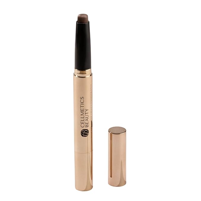 Long-Wear Waterproof Cream Eyeshadow Stick (Cocoa (07)) | Blendable Eye Makeup Crease-Proof Smooth-Glide | Eye Shadow for Older Women | Easy Application Lift &amp Define