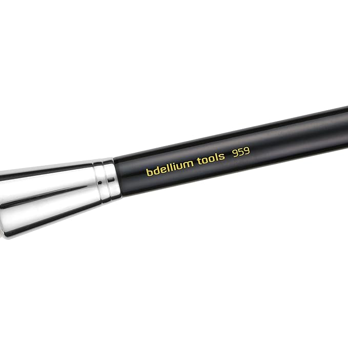 Bdellium Tools Professional Makeup Brush - Maestro Series 959 Powder Blending - With Soft Synthetic Fibers For Powder Blending (Black 1pc)