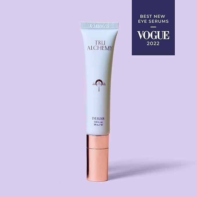Tru Alchemy Eye Elixir Cooling Eye Treatment Cream - Dark Circle Eye Cream for Puffiness and Bags Under Eyes - Caffeine Hyaluronic Acid Vitamin C